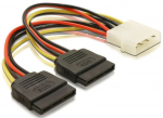 Juhe Delock SATA HDD / SATA x2 SATA HDD, SATA 15 pin male x2, 0.16 m