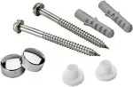 Paigalduskomplekt OEM Hrom, tualettruum, 6 mm x 80 mm
