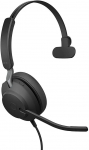 Juhtmega k&otilde;rvaklapid Jabra Evolve2 40 USB-A UC Mono, must v.