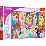 Pusle Trefl Disney Princess 15407, 27.5 cm x 41 cm, 160 tk, mitmev&auml;rviline