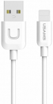 Juhe Usams IPUSBXD02, Lightning/USB, 100 cm, valge