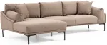 Nurgadiivan Hanah Home Leo 560ARE1176, hele pruun v., vasak, 150 x 255 cm x 65 cm
