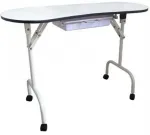 Kirjutuslaud Folding Table 4031, 94 cm x 44 cm, 72 cm, valge v./must v.