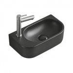 Vannitoa kraanikauss Mexen Viera 21274085R, keraamiline, 40 cm x 21 cm x 12 cm, must