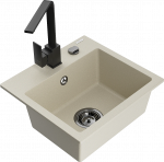 K&ouml;&ouml;givalamu Mexen Milo 6505-69-670300-70, graniit, 43.5 cm x 41 cm x 17.1 cm, must/beež