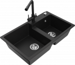 K&ouml;&ouml;givalamu Mexen Tomas, graniit, 80 cm x 50 cm x 19 cm, must