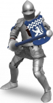 M&auml;ngukujuke Papo Lion Knight With Spear 39760, sinine v./h&otilde;be v.