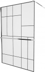 Du&scaron;isein Mexen Kioto+ Walk-In, 90 cm x 200 cm, must/kroom