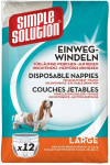 Koerte m&auml;hkmed Simple Solution Disposable, L, 12 tk valge