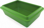 Raamiga kassitualett Sum Plast, roheline v., suletud, 41.7 cm x 30 cm x 12.5 cm