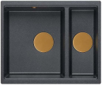 K&ouml;&ouml;givalamu Quadron Logan 150, graniit, 56 cm x 46 cm x 22 cm, must v./vask v.