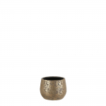 Lillepott Mica Clemente 1055434, keraamiline, kuldne