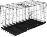 Koerapuur Springos, 130 x 60 x 70 cm, plastik/metall, must v.