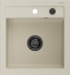 K&ouml;&ouml;givalamu Mexen Vito, graniit, 52 cm x 49 cm x 21 cm, must/pruunikas