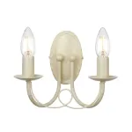Valgusti seinale Elstead Lighting Minster 2, E14, 2 x 60 W, valge v. / kuldne v.