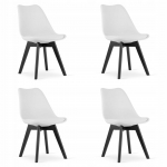 Toolide komplekt Leobert Mark, matt, valge v./must v., 43 cm x 49 cm x 82 cm, 4 tk