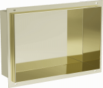 Sisseehitatav seinariiul Mexen X-Wall-NR, 10 cm x 20 cm x 30 cm, kuldne v.