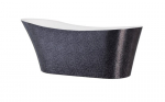 Vann, teisaldatav Besco Calima Glam, 170 cm x 74 cm x 72 cm, ovaalne, grafiit