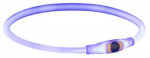 Kaelarihm koertele Trixie USB Flash Light Ring, sinine, 650 mm x 8 mm, L-XL