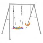 Kiik koos raamiga lastele Intex Double 44126, 254 cm, 200 cm, kollane v./hall v.