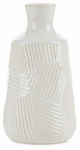Dekoratiivne vaas Romina, 23 cm, kreemjasvalge