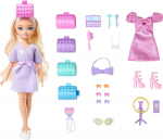 Nukk aksessuaaridega Mattel Barbie Dream Besties Malibu JGG38, 28 cm, violetne v.