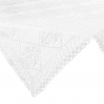 Laudlina ruudukujuline Rosaly, valge, 85 x 85 cm