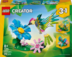 Konstruktor LEGO&reg; Creator 3 in 1 Metsloomad: V&auml;rviline koolibri 31384, 312 tk