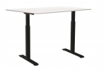 Kirjutuslaud reguleeritava k&otilde;rgusega Sun-Flex EasyDesk Adapt III, valge v./must v.