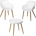 Aiam&ouml;&ouml;bli komplekt Progarden, valge v., 2 istekohta