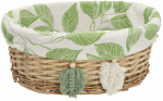 Korv Home4you Willi Miro 88840, puuvill/paju, 36 cm x 29 cm, pruunikas v.