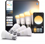 Lambipirn Philips Hue LED, A60, 2200 - 6500 &deg;K, E27, 6 W, 810 lm, 4 tk