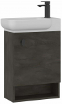Vannitoakapp valamuga Kalune Design Begonya, antratsiit v./ivory beige v., 33 cm x 53 cm x 75 cm
