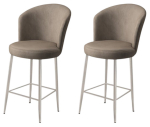 Toolide komplekt Kalune Design Alte 240CHR1248, matt, kroomi v./cappuccino v., 40 cm x 46 cm x 102 cm, 2 tk