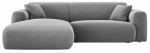 Nurgadiivan Cosmopolitan Design Nolio Velvet Casino Ash, helehall v., vasak, 170 x 235 cm x 72 cm