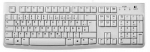 Juhtmega arvutiklaviatuur Logitech K120, DE, valge v.