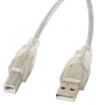 Juhe Lanberg USB 2.0 A male, USB 2.0 B male, 5 m, l&auml;bipaistev v.