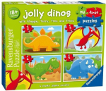 Pusle 4in1 Ravensburger Jolly Dinos, 72 tk