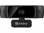 Veebikaamera Sandberg Autofocus DualMic, must v., CMOS