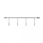 Seinale kinnitatav riidepuu Domoletti 0309190-CR, kroom