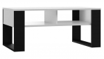 Kohvilaud Modern 2P, valge v./must v., 90 cm x 58 cm x 50 cm