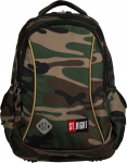 Kooli seljakott St.Right St.Right Bp-26 Moro, roheline v., 17 cm x 27 cm x 39 cm