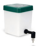 N&auml;riliste jootmiskauss Bottle With Lid, 9 cm x 9 cm x 11 cm, 0.5 l, valge v./roheline v.