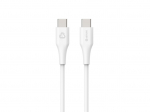 Kaabel Estuff Infinite ES604170, 2 x USB Type-C, 100 cm, valge