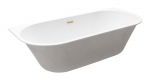 Vann, sisseehitatav Besco Vica Slim+, 80 cm x 150 cm x 48 cm, ristk&uuml;lik, valge/must