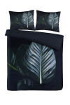 Voodipesukomplekt Kenda Sand Tropical 125, must v./roheline v., 50 x 75 cm, 220 x 260 cm