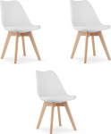 Toolide komplekt Leobert Mark, matt, valge v., 43 cm x 49 cm x 82 cm, 3 tk
