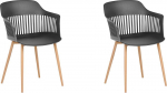 Toolide komplekt Beliani Bereca, matt, must v., 54 cm x 57 cm x 81 cm, 2 tk