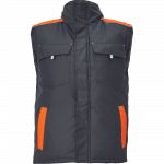 Vest meeste Cerva Max Vivo, must v./oranž v., XXL suurus