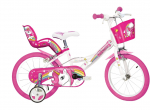 Laste jalgratas, laste Dino Bikes Unicorn, valge v./roosa v., 16"